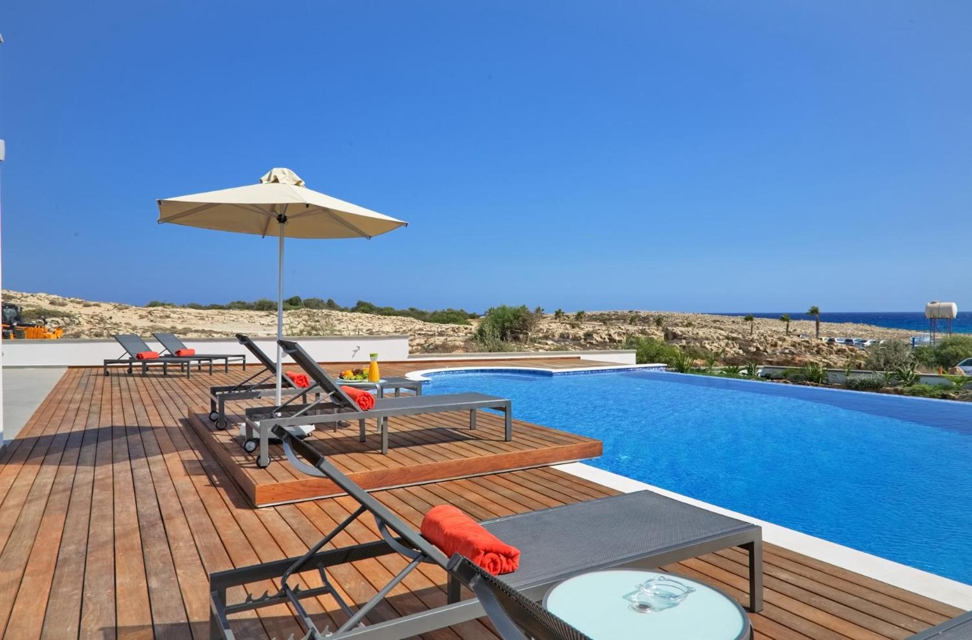 Beachfront Luxury Villa Idania Айя-Напа Екстер'єр фото